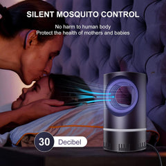 Mosquito Lamp International Eco Friendly Bug Zapper Electric Mosquito Lamp Dual Mosquito Zapper Lamp Indoor Insect Trap Portable Killer Catcher Trap Machine (BLACK)