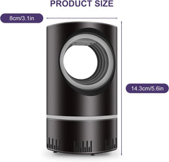 Mosquito Lamp International Eco Friendly Bug Zapper Electric Mosquito Lamp Dual Mosquito Zapper Lamp Indoor Insect Trap Portable Killer Catcher Trap Machine (BLACK)