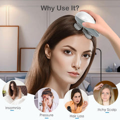 Smart Scalp Massager | 96 Silicon Kneading Points with Detachable Heads | Scalp, Body & Head Massager for Hair Growth
